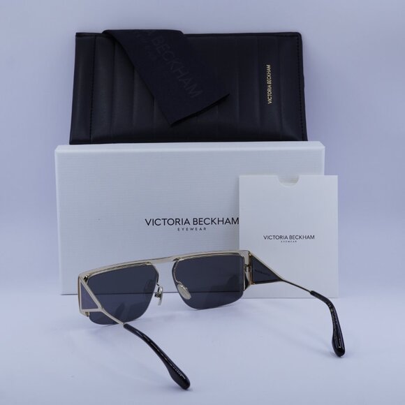 Victoria Beckham VB250S 714 Rectangle Sunglasses – Gold/Grey - Picture 6 of 10